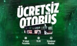 Sakaryaspor–Pendikspor maçına taraftarlar stadyuma ücretsiz taşınacak