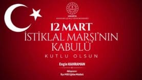 Adapazarı’nda 12 Mart İstiklal Marşı'nın Kabulü Resmi Programla Kutlandı