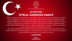 Engin Kahraman'dan 12 Mart İstiklâl Marşı'nın Kabulü Hakkında Anlamlı Mesaj