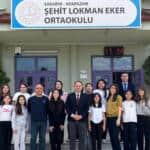 Şehit Lokman Eker Ortaokulu’na İlçe Eğitim Müdürü ve Yöneticilerden Anlamlı Ziyaret