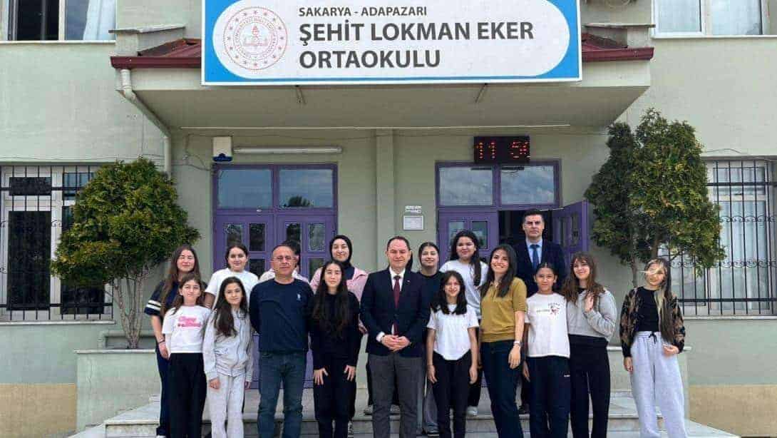 Şehit Lokman Eker Ortaokulu’na İlçe Eğitim Müdürü ve Yöneticilerden Anlamlı Ziyaret